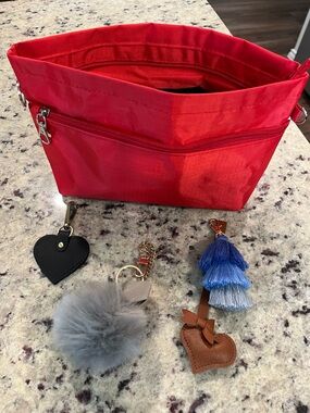 Handbag Organizer Insert with Handbag Charms